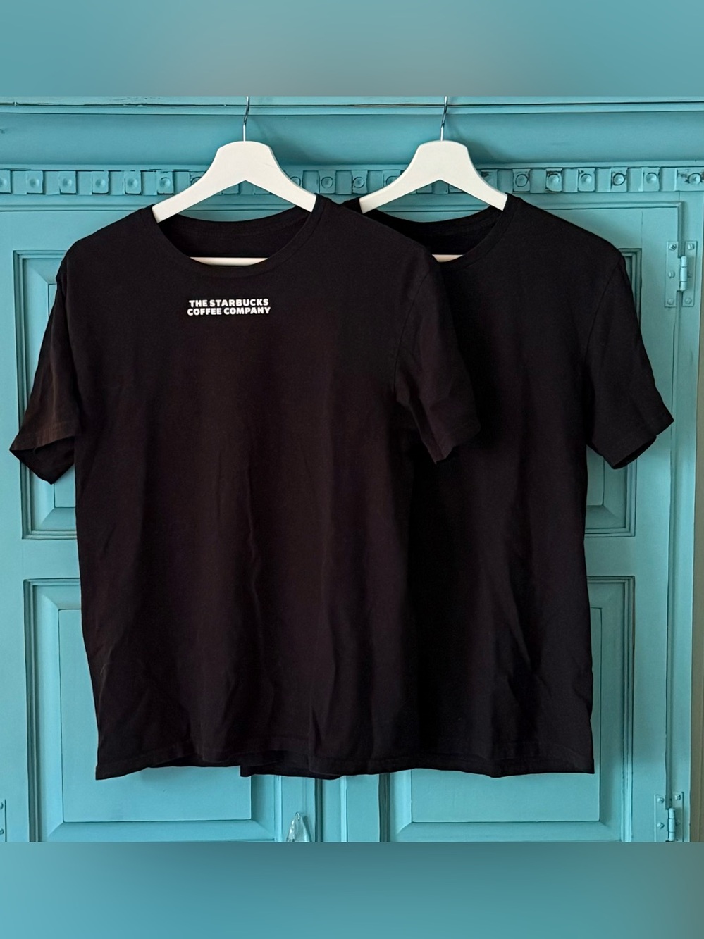 Two Starbucks Short Sleeve T-Shirts